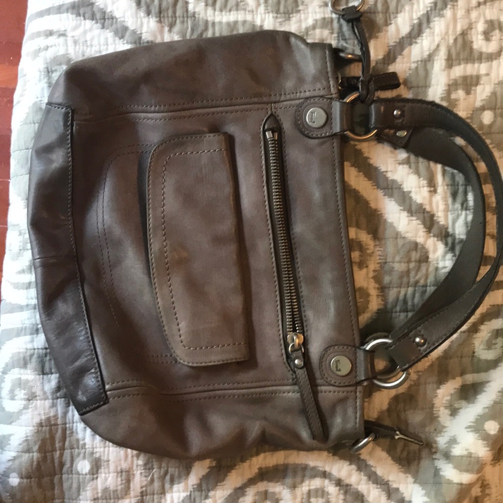Grey handbag